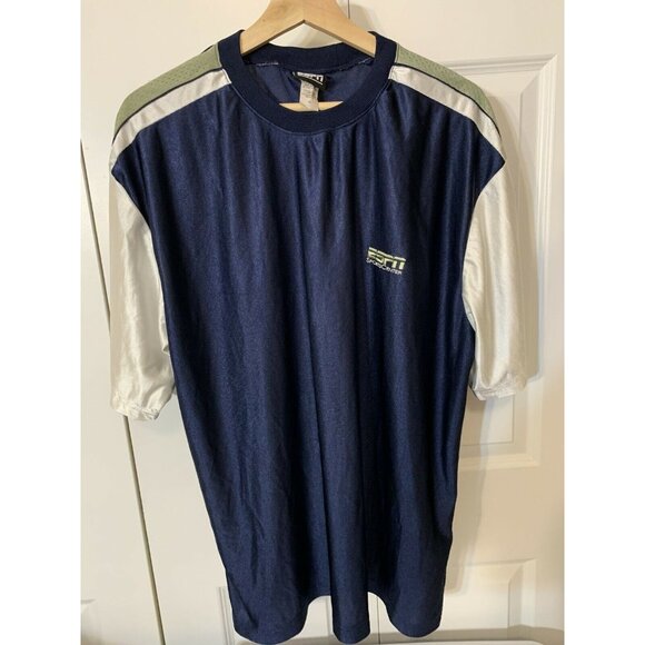 Vintage ESPN T Shirt 90s ESPN Sports Center SC Blue White Green Sz XL Men’s - Picture 3 of 6